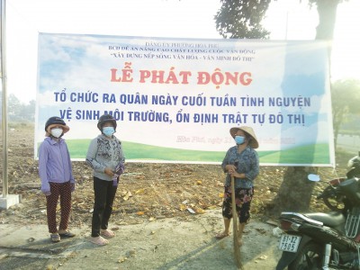 Thực hiện ra quân tổng vệ sinh môi trường