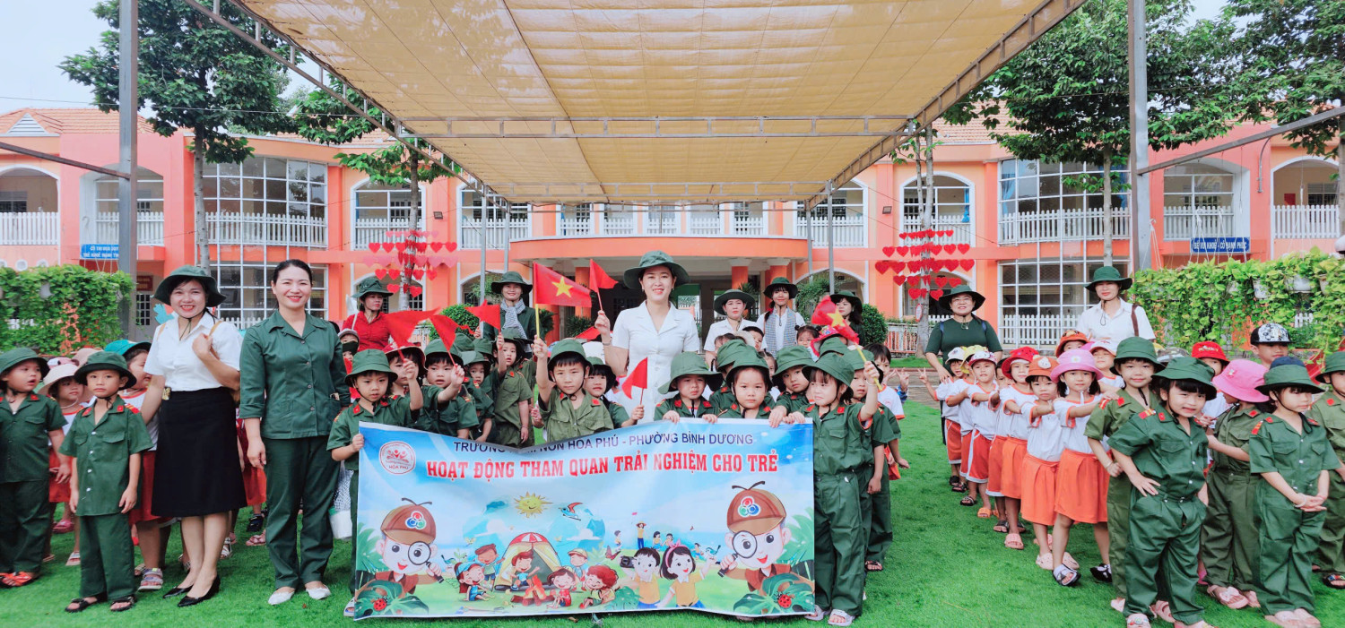 BÉ KHỐI LÁ TRƯỜNG MẦM NON HÒA PHÚ KHÁM PHÁ THẾ GIỚI CHÚ BỘ ĐỘI - BÀI HỌC YÊU NƯỚC ĐẦU TIÊN!