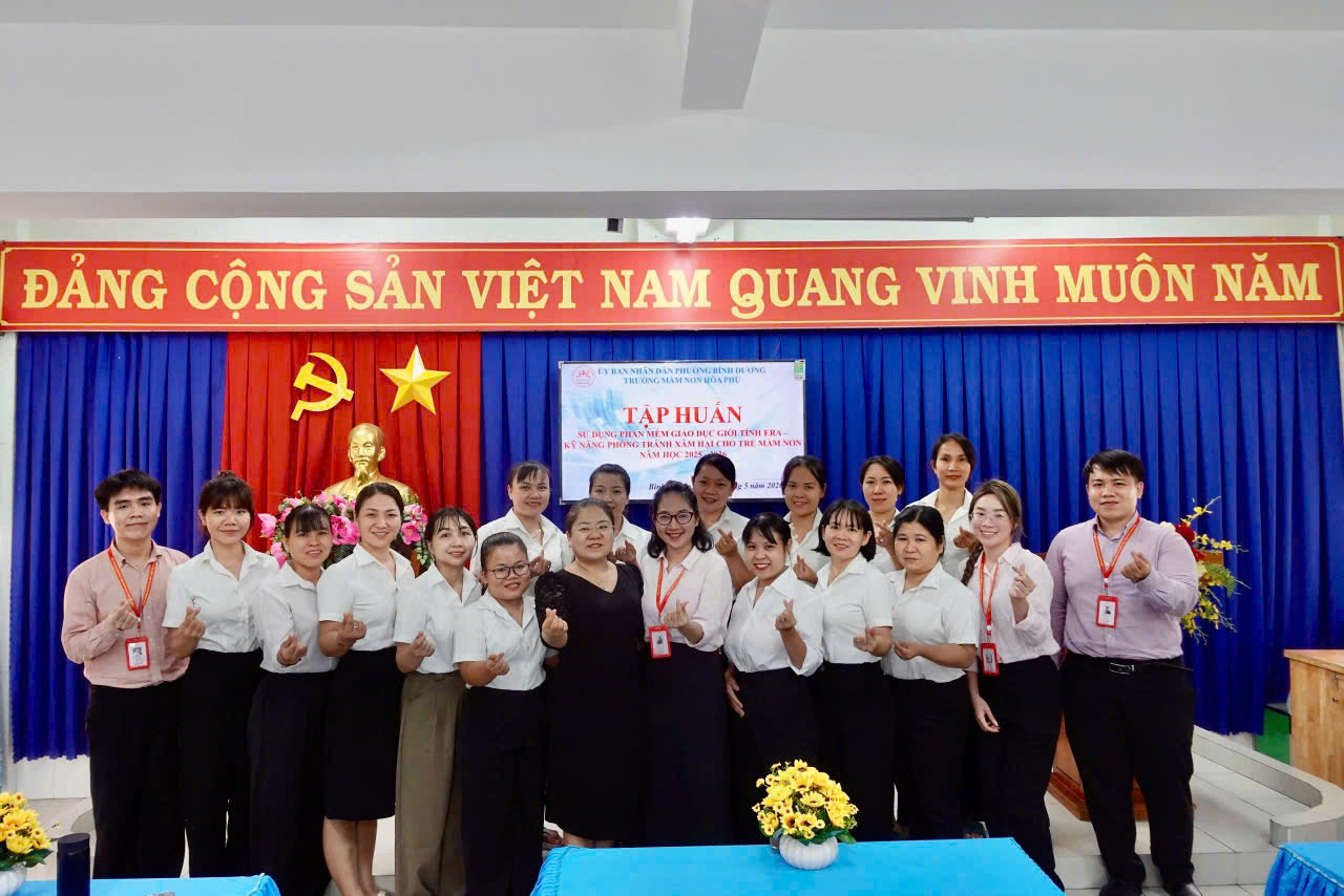 TRƯỜNG MẦM NON HÒA PHÚ NÂNG CAO NĂNG LỰC ĐỘI NGŨ QUA CHƯƠNG TRÌNH TẬP HUẤN CHUYÊN SÂU CÙNG VIỆN NGHIÊN CỨU KHOA HỌC GIÁO DỤC